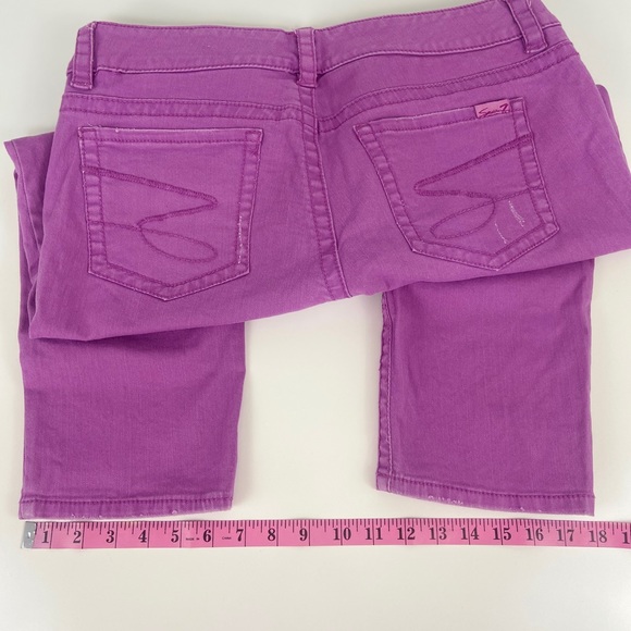 Seven7 Capri Factory Distressed Jeans Size 12 - Picture 6 of 8